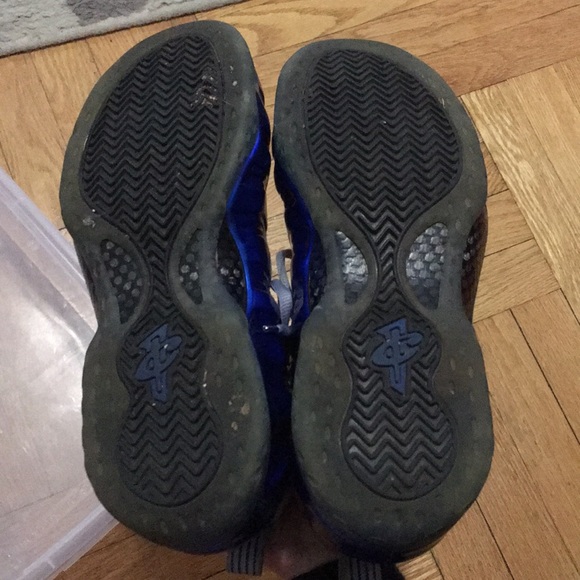mens Nike Foamposite electric/blue sneakers - Picture 7 of 7